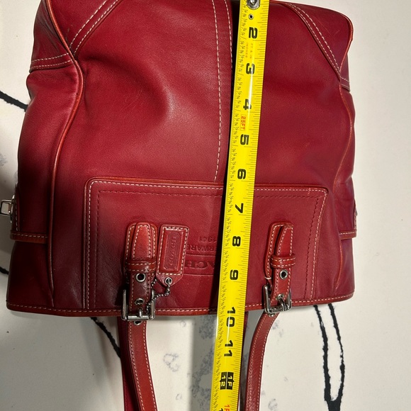 Coach Legacy Classic Red Shoulder Bag - Picture 12 of 16